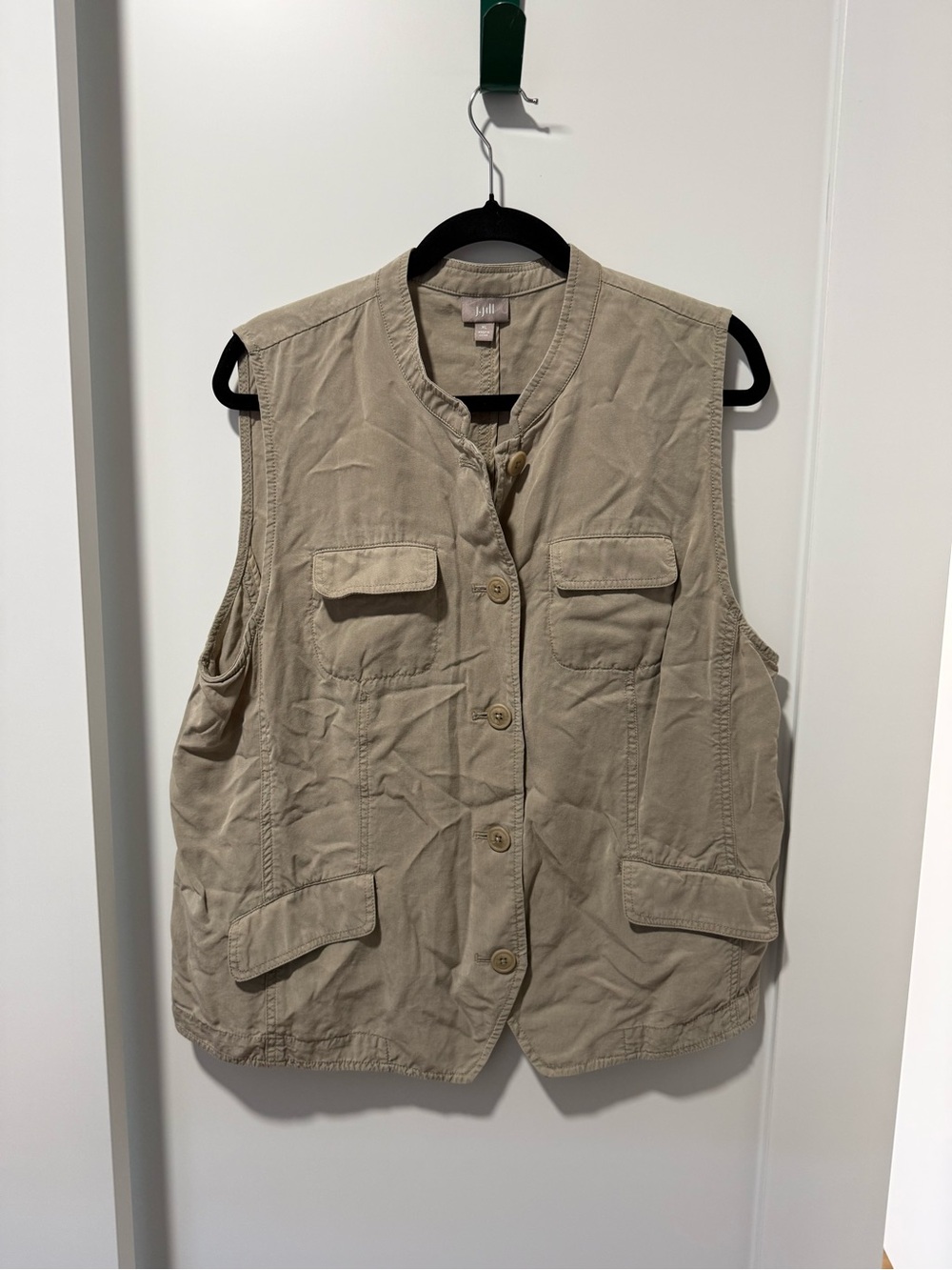 J. Jill Khaki Utility Vest